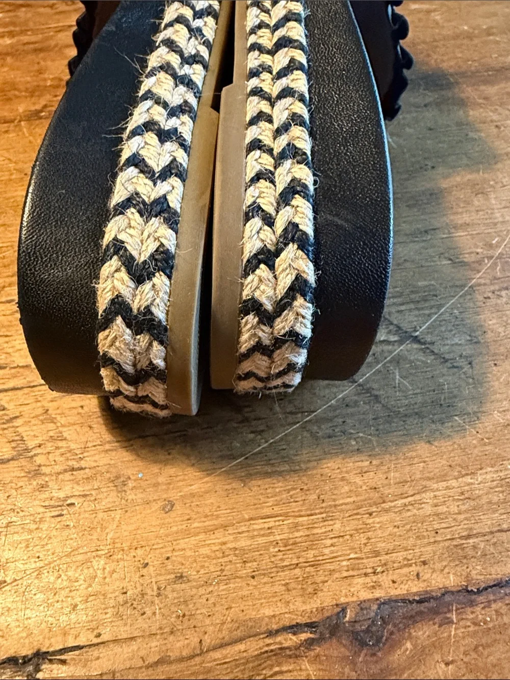 Kate Spade Zahara Leather Platform Espadrille Sandals Size 8.5